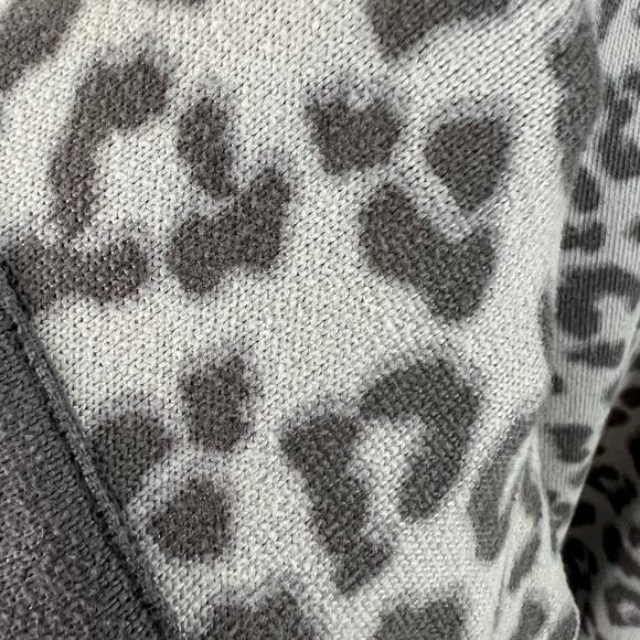 Lucky Brand Women's Plus SZ 3X Leopard Print Short Sleeve Top Super Soft Stretch - Picture 5 of 6